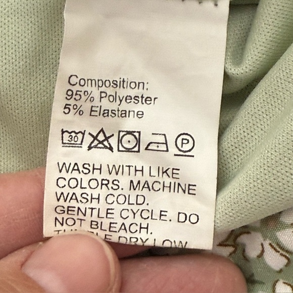 Dazy Mint Green Floral Long Spring Skirt Women's Sz M - Picture 4 of 5